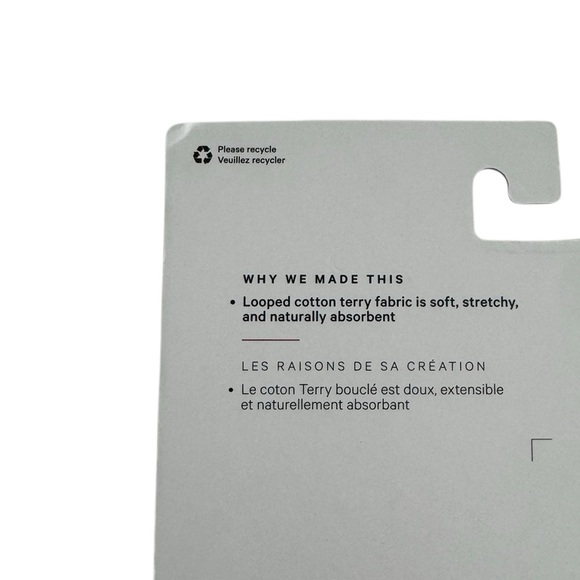 Lululemon Cotton Terry Sweatband White - Picture 6 of 9